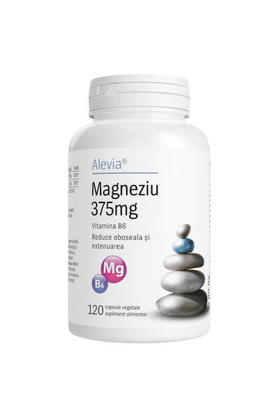 Alevia Magneziu 375mg B6 120cps