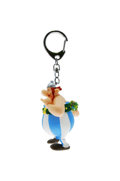 Plastoy Brelok Asterix Obelix, Plastoy, cu flori, 13 cm, multicolor