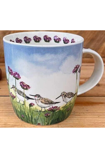 Alex Clark Cana Sandpiper and Flowers, portelan, compatibila cu microunde, mu...