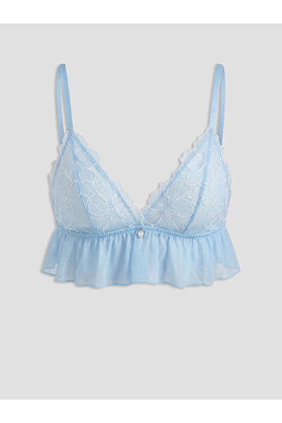 LC Waikiki LCW DREAM Mavi Balensiz Dolgusuz Fantezi Bralet