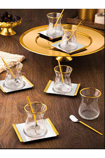 Tiamo Mios Tea Set 18 Pieces / 6 Person Gold