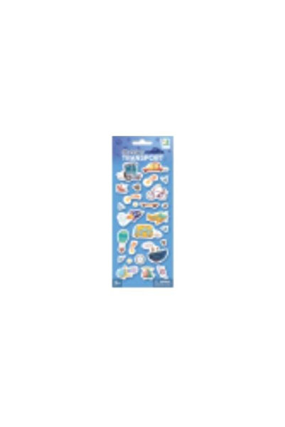 Dodo Set stickere 3D Transport, pentru copii 3+, blister 252x104 mm, Multicol...