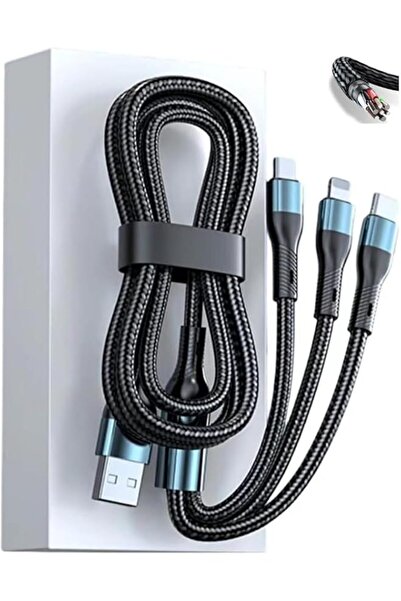 Generic 3-in-1 USB Fast Charging Cable - 120W Power Super Fast Charger Cords ...