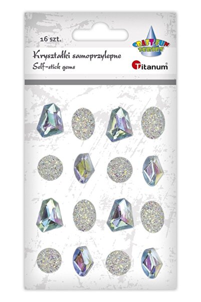 Titanum Stickere decorative, Titanum, 16 Bucati, Model pietre pretioase, Argi...