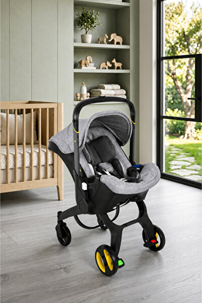 stars pearl Baby Stroller and Car Seat - 2-in-1 Innovative Travel System, Grey