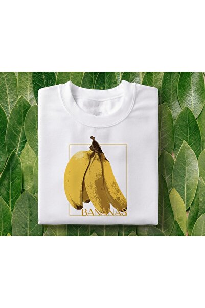 Grafftee Clothing تي شيرت كبير الحجم مطبوع عليه موز للجنسين