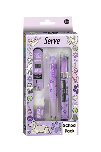 Serve Deep Dörtlü Set Doğa Serisi 07mm