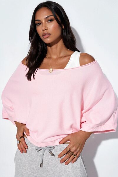 Hiccup Busem Women's Ribbed Crew Neck Sweater