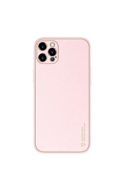 Dux Ducis Yolo Series Δερμάτινη θήκη για iPhone 12 Pro (Ροζ)