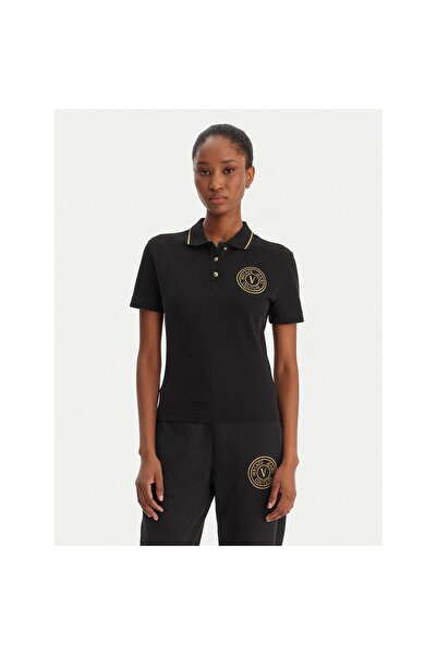 VERSACE JEANS COUTURE Γυναικείο Πόλο 80HAGT02 CJ01T Μαύρο