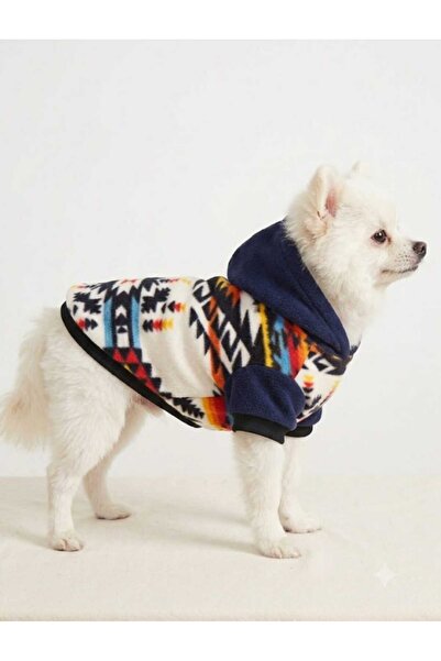 atelyu Cat Dog Outfit Ethnic Plush Cardigan Coat
