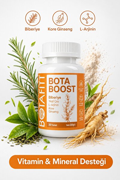 Botafitt BOTABOOST Bitki Ekstreli Multivitamin Mineral Tablet – Yeşil Çay, Gu...