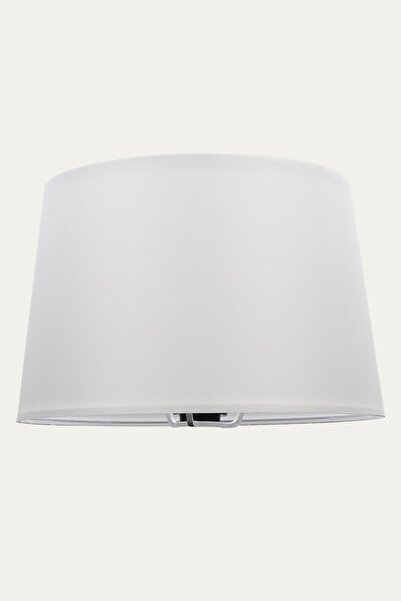 St Morritz Beyaz Lambader Başlık Kumaş Çap 35 cm Konik LB836