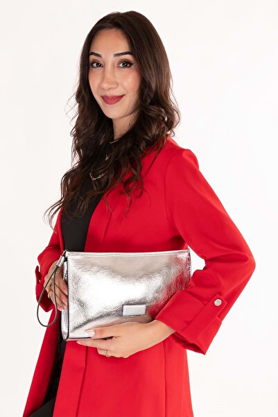 Gondol Women's Evening Dress Handbag Shb.2244 Silver