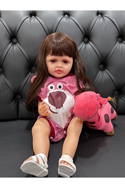 aydogdushopping Gerçekçi yeni doğmuş emaye bebek 55cm simüle bebek kız bebek ...