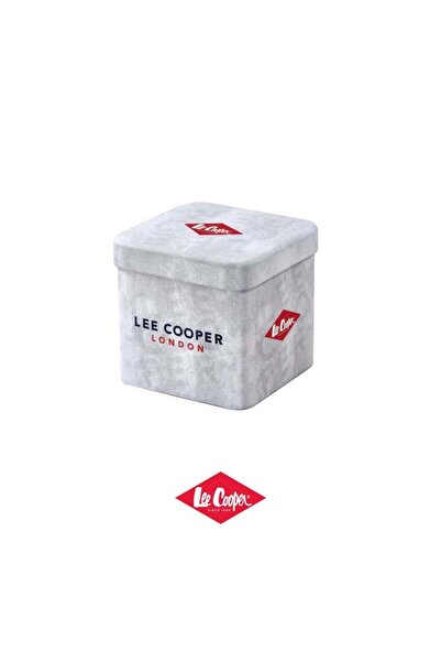 Lee Cooper Yeni Sezon Erkek Kol Saati Siyah Deri Kordon Çift Renk Köşeli Kasa Siyah Kadran