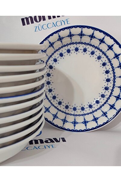 Güral Porcelain Oya 12 Pieces 17 cm (Small) Deep Plate