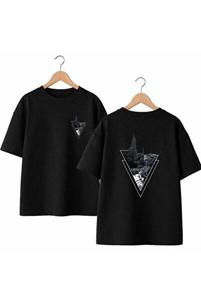 playwear Pine Tree Printed on the Back and Front Chest, 100% Cotton Oversize ...