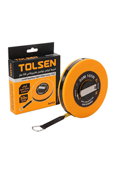 TOLSEN شريط قياس فايبر جلاس 50 متر 165 قدم - تولسن