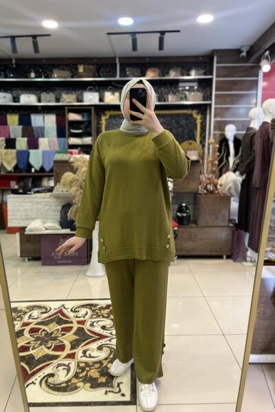 HÜMEYRA BUTİK Button Detailed Trousers Suit