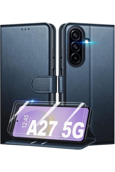 Rivor Samsung Galaxy A27 Uyumlu Kılıf Kamera Korumalı Kapaklı Kartlıklı Cüzda...