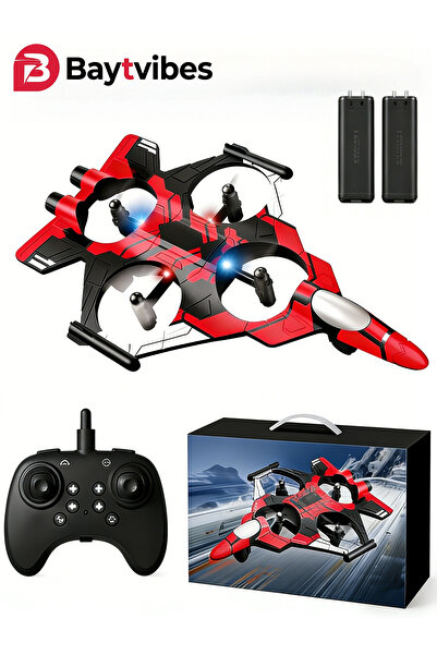 Baytvibes Fighter Jet RC Drone For Kids With 2 Modular Batteries Altitude Hol...