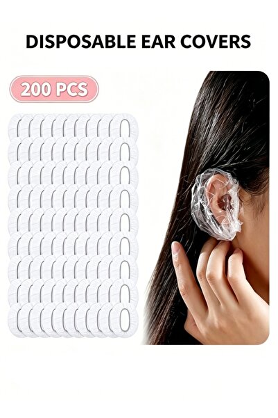 HAVFUN 200pcs Disposable Ear Protectors Waterproof Ear Covers Plastic Shower ...