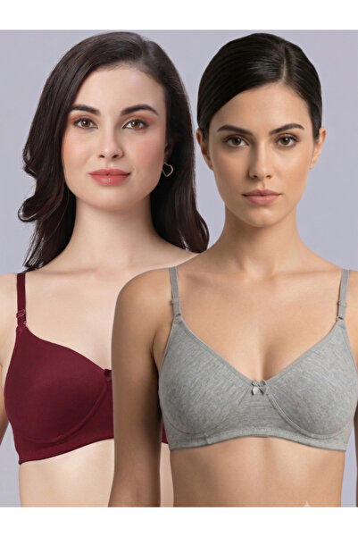 Eden By Styli Pack of 2 - Heavily Padded Non Wired Bra