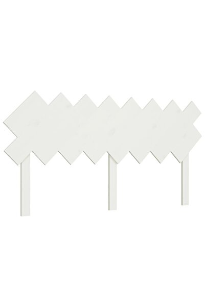 vidaxl Tăblie de pat, alb, 159,5x3x80,5 cm, lemn masiv de pin