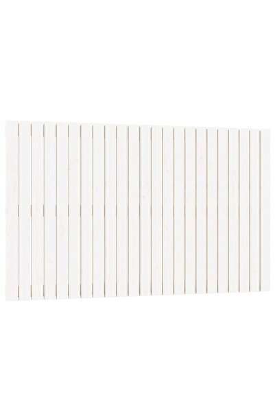 vidaxl Tăblie de pat pentru perete, alb, 147x3x90 cm, lemn masiv pin