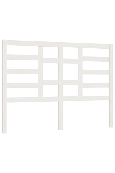 vidaxl Tăblie de pat, alb, 166x4x104 cm, lemn masiv de pin