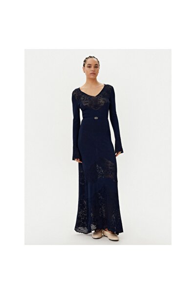 TWINSET Rochie tricotată de damă 251TP3240 Bleumarin