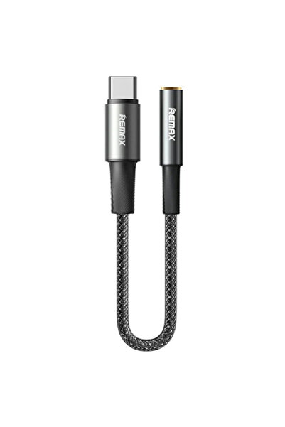 Remax Αντάπτορας USB-C αρσενικό σε 3.5mm θηλυκό, Γκρι, 1 τεμάχιο