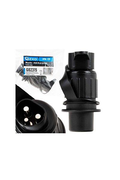 GEKO Mufă remorcă, 3 PINI 12 V, G02315