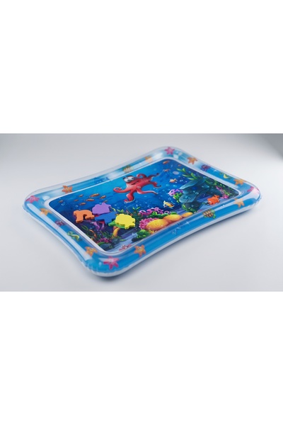 REYYAN Sulu Bebek Oyun Matı / Şişme Su Matı Tummy Time Eğitici Aktivite Matı