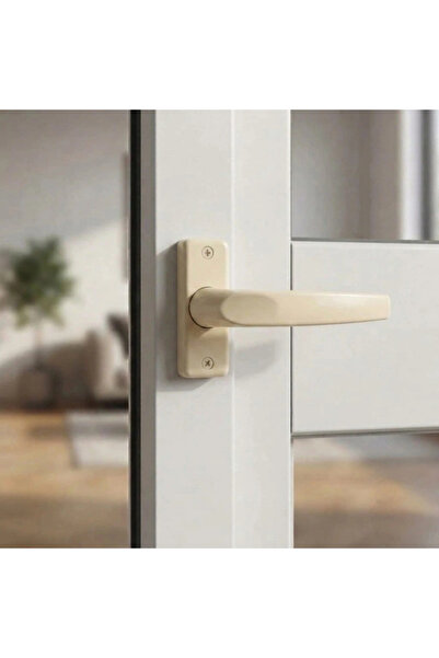 KANA Aluminum and Upvc Double Beige Door and Window Handle Set