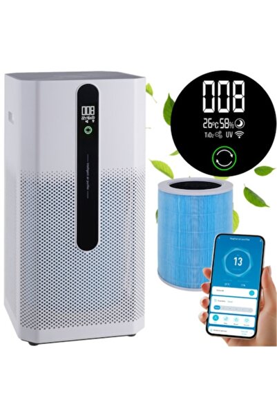 varioshop ® Smart Air Purifier, HEPA H12, Ionization, WiFi Smart Life, CADR 3...