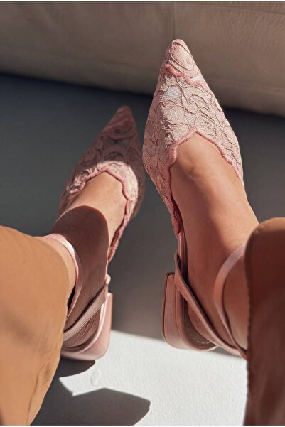 I Love Shoes حذاء جوفيل باودر دانتيل نسائي بكعب عالٍ