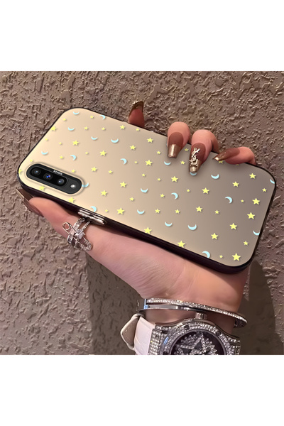 PATTERNOVA Samsung Galaxy A50/A50S/A30S Uyumlu Yüksek Kaliteli Basit ay yıldı...
