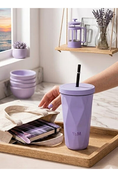 Primo Plus Stylish vacuum-insulated mug with a sleek, multi-faceted design fo...