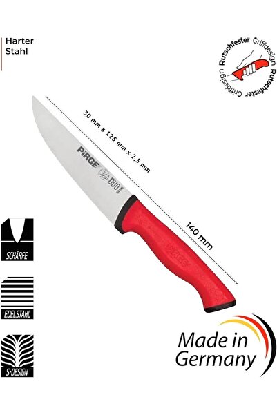syncticaret Pirge Butcher Meat Knife Duo 0 No 34100 12,5cm Red