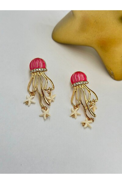 BYYEŞO Jellyfish Brass Plated Earrings