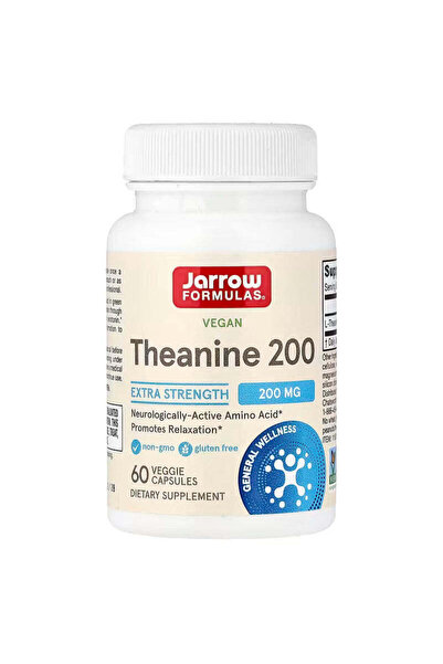 Jarrow Formulas Extra Strength L Theanine Brain & Cognitive 200mg 60 Veggie Caps