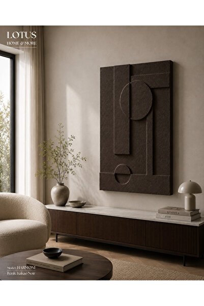 Lotus Home&More HARMONİ - El Yapı 3 Boyutlu Dokulu Doğal Taş ve Alçı Rölyef T...