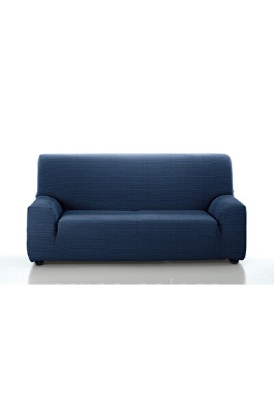 McDecor Ελαστικό Κάλυμμα Τριθέσιου Καναπέ Ακάρι Μπλε