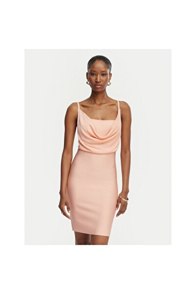 Guess Rochie de cocktail pentru femei W6GK83Z0686 Roz