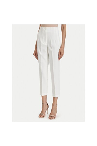 Access Fashion Γυναικεία Υφασμάτινα Παντελόνια 63-5132 Λευκό