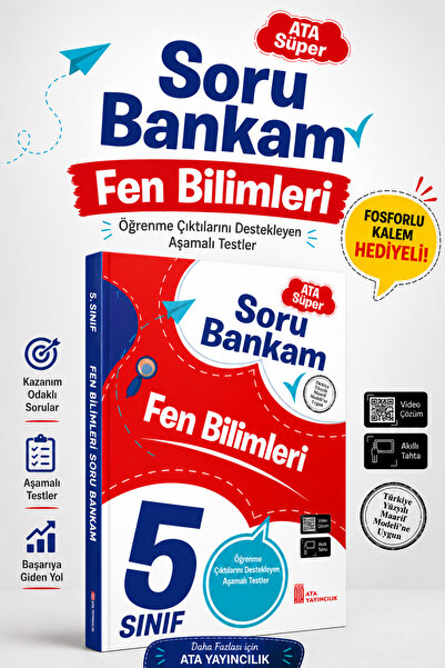 Ata Yayıncılık 5. Sınıf Ata Süper Fen Bilimleri Soru Bankam