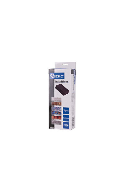 GEKO Set de bureți abrazivi pentru șlefuire, 70 x 100 x 25 mm, P220, 10 bucăț...