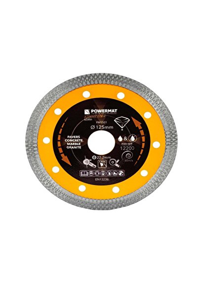 Powermat Disc diamantat pentru beton PM-TDCS-1257T, 125 mm, PM1501